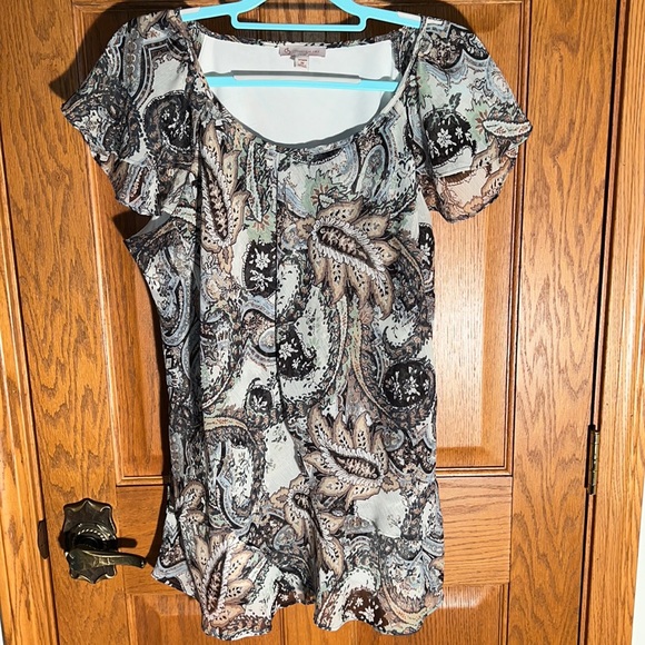 Pretty paisley sheer fabric - Picture 1 of 6